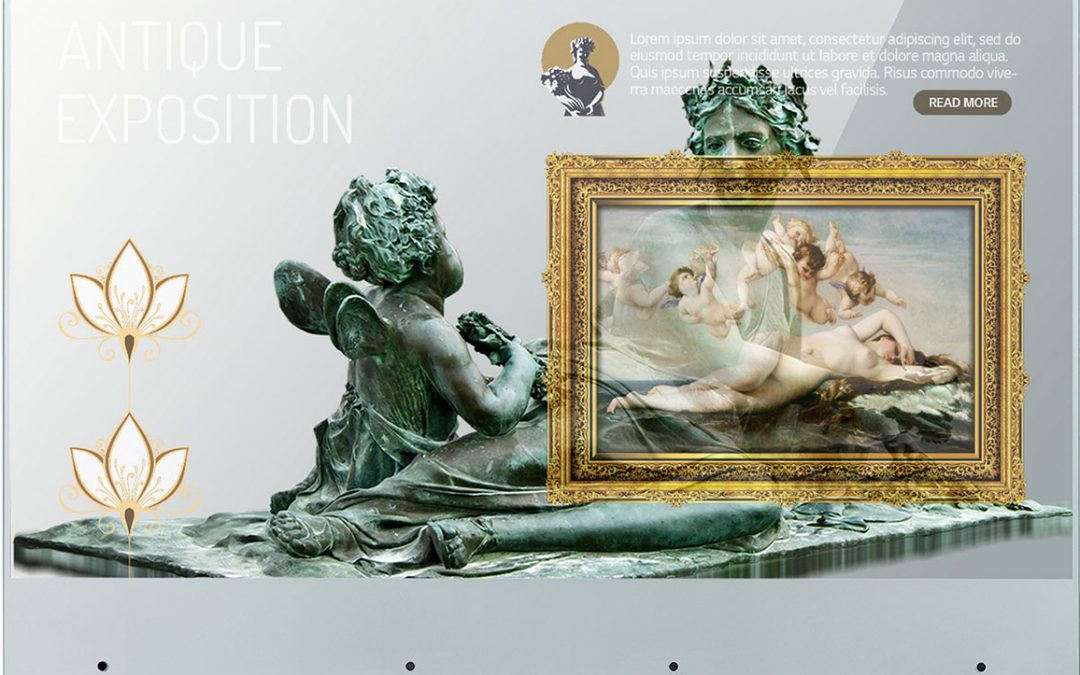 Az LG Business Solutions, bemutatta új, átlátszó OLED kijelzőjét